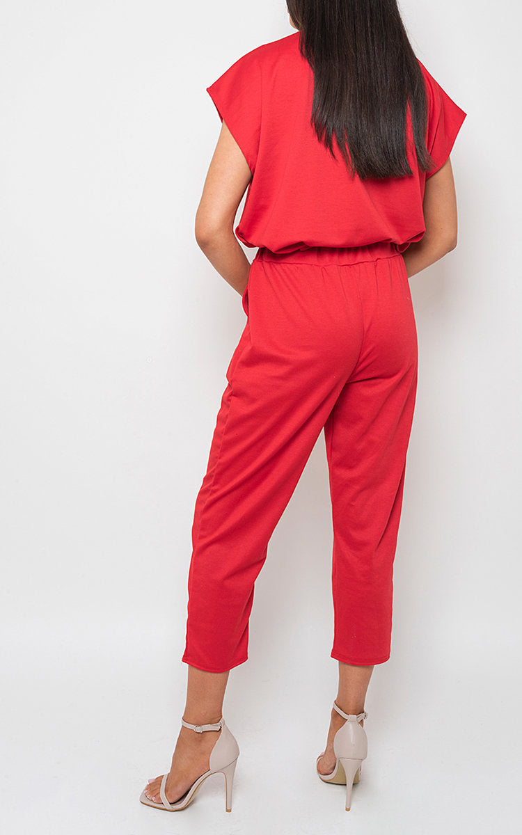 YASMINE Short Sleeve Boxy Lounge Wear Co-ord Set