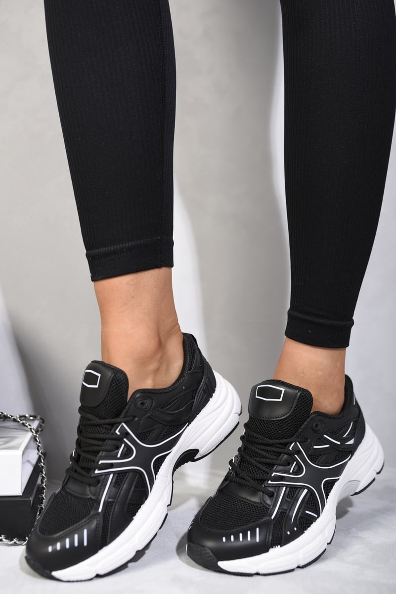 ZOEY Lace Up Chunky Trainers