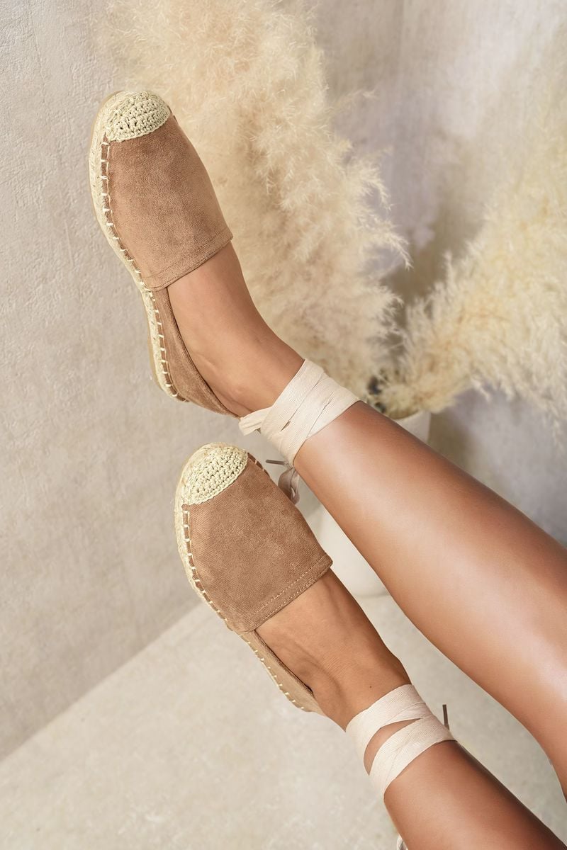 ZOEY Tie Leg Espadrille Sandals