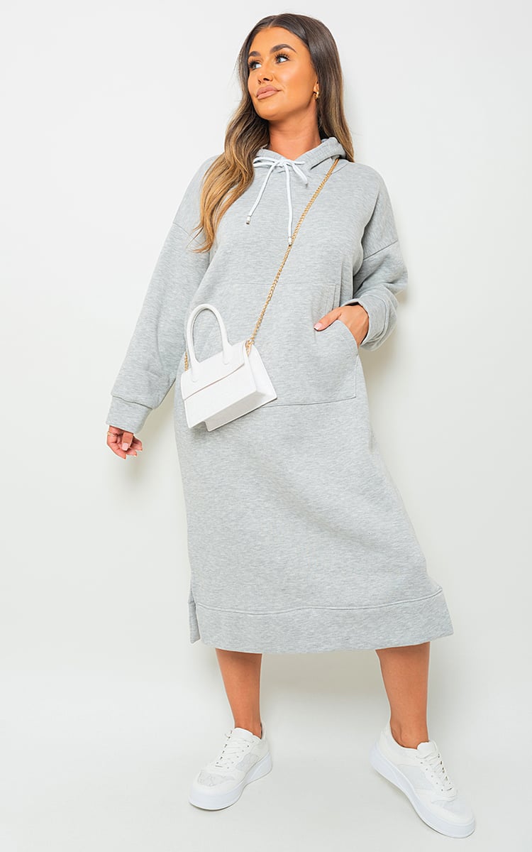 JENNA Kangaroo Pocket Long Loose Hoodie - Glamoo - 