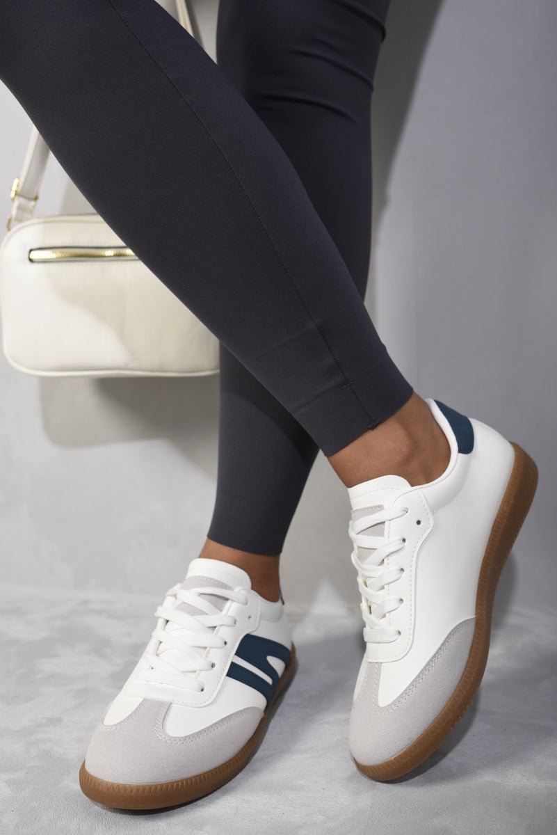 Low Top Lace-Up Trainers - Glamoo -