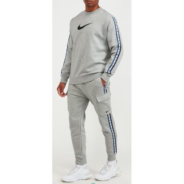 Mens Nike Repeat Tracksuit Grey - Glamoo - Sportswear