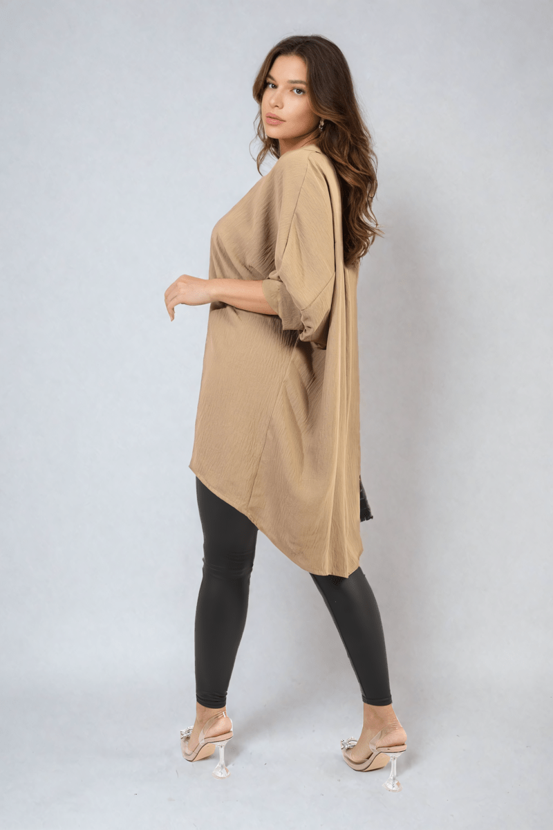 REIGN Balloon Sleeve Oversized Top - Glamoo - 