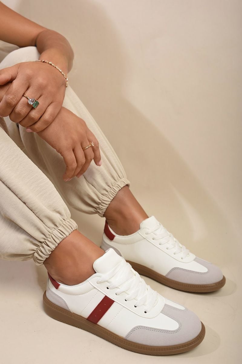 SABRINA Low Top Lace - Up Trainers - Glamoo - 