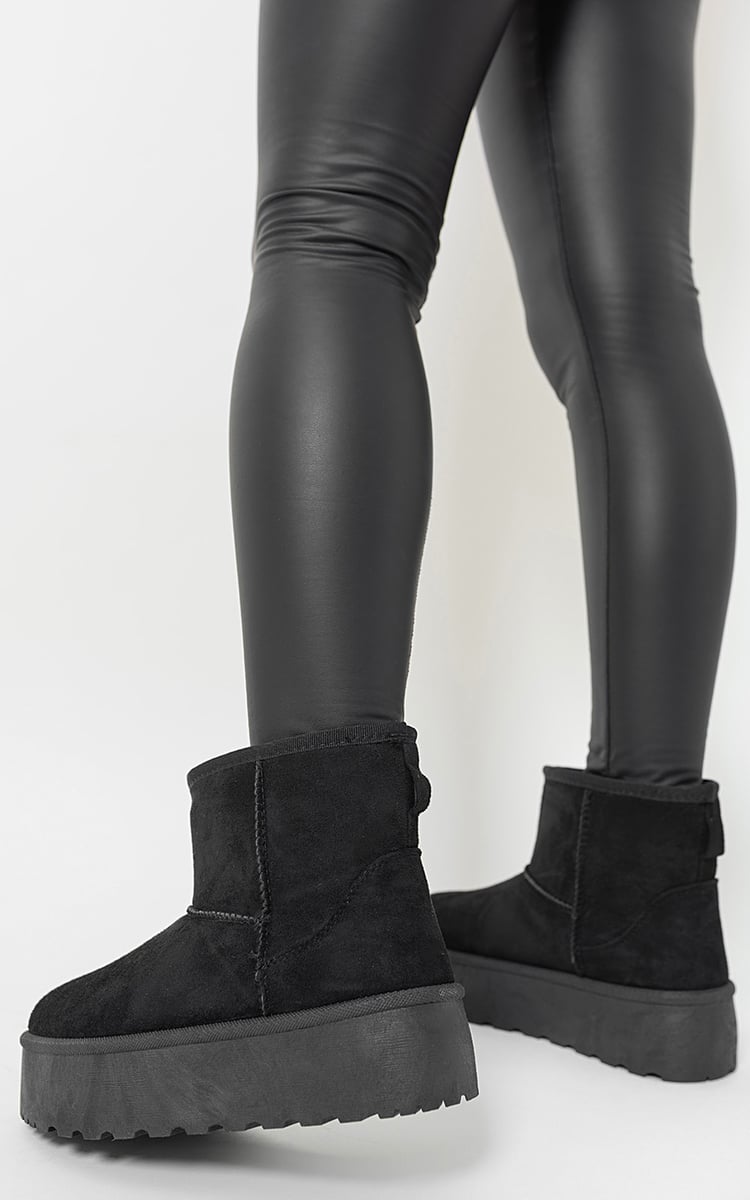 Thick Heel Platform Boots - Glamoo - 