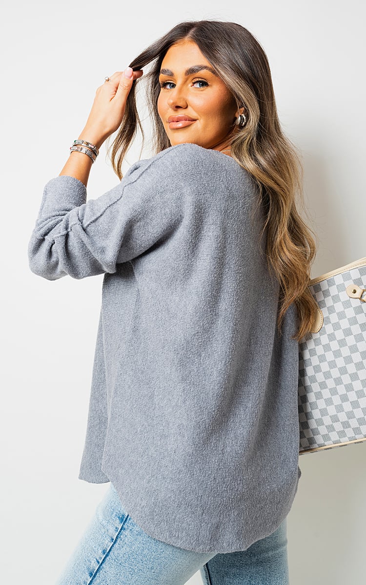 ZOE Chunky Cable Knitted Oversized Longline Hooded Cardigan - Glamoo - 